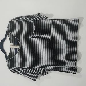 Robin- K Women's Short-Sleeve Stripe Blouse